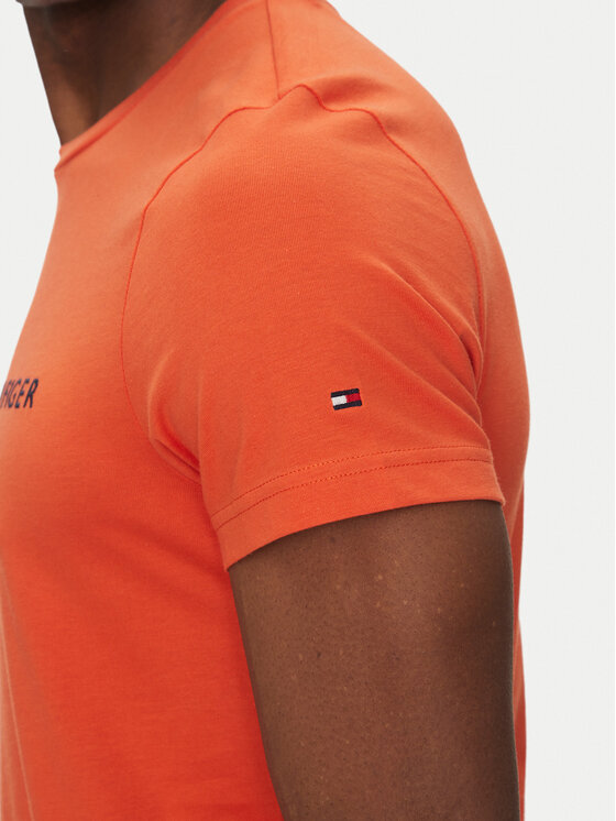 Tommy Hilfiger Tommy Hilfiger Marškinėliai Logo MW0MW11797 Oranžinė Regular Fit