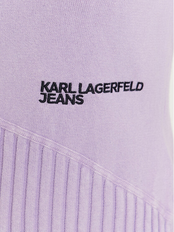Karl Lagerfeld Jeans Karl Lagerfeld Jeans Pletena jopica A3W18010 Vijolična Slim Fit