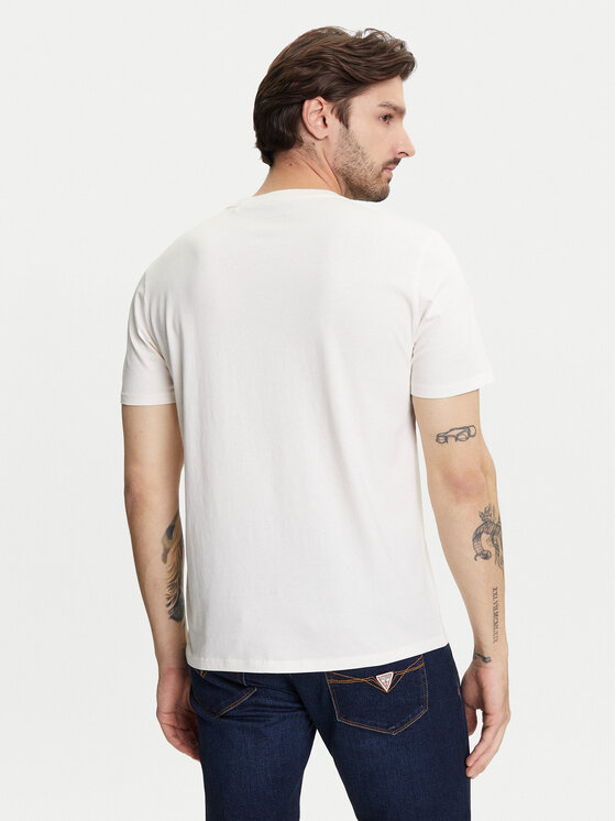 Guess Guess Tričko M5YI38 KBW41 Écru Regular Fit