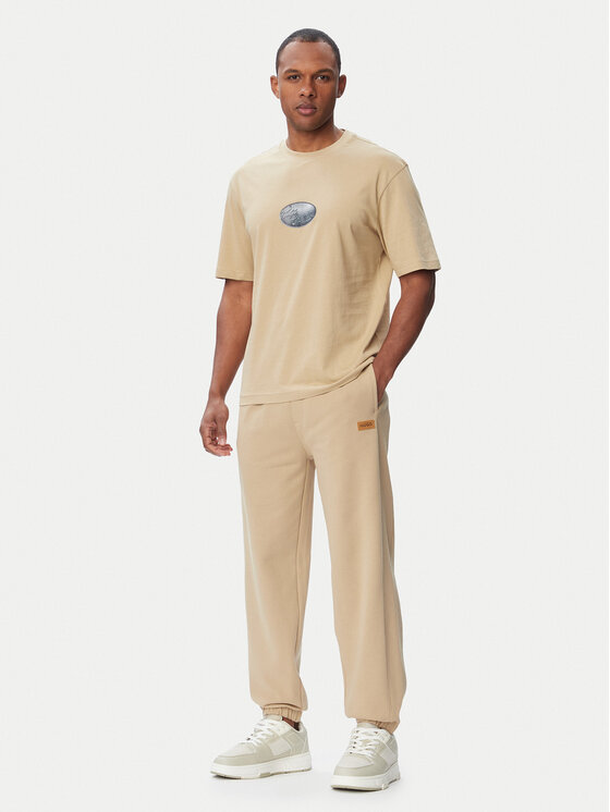 HUGO HUGO Jogginghose Nevatro 50564047 Beige Regular Fit