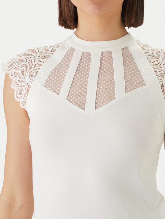 Morgan Morgan Bluza 222-DEMANE Bela Regular Fit