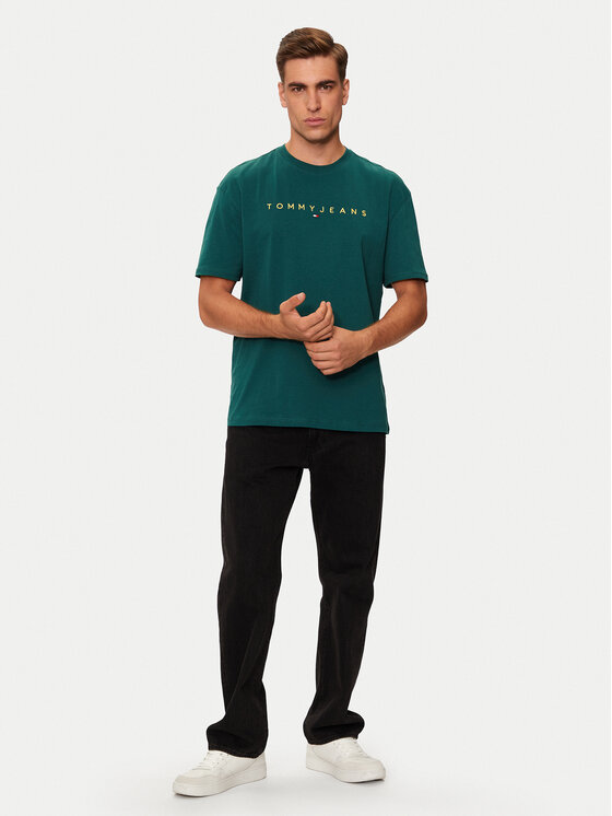 Tommy Jeans Tommy Jeans Тишърт DM0DM19694 Зелен Regular Fit