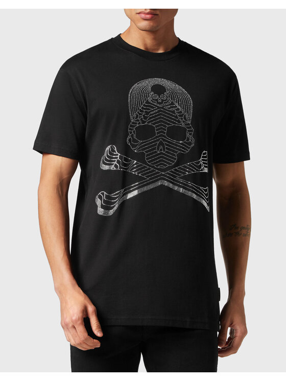 PHILIPP PLEIN PHILIPP PLEIN T-Shirt 5103 Czarny Regular Fit