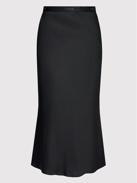 Calvin Klein Calvin Klein Midi sukně Bias K20K203514 Černá Regular Fit