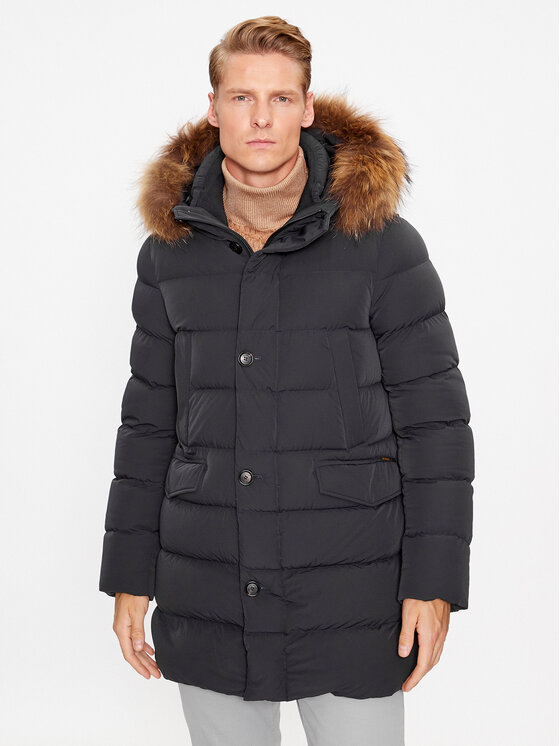 Hetregó Hetregó Geacă din puf Parker 8K436M 23WU07 Bleumarin Regular Fit