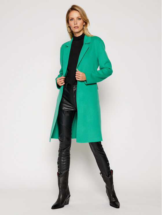 Patrizia Pepe Patrizia Pepe Μάλλινο παλτό 8S0311/A3CU-G491 Πράσινο Regular Fit
