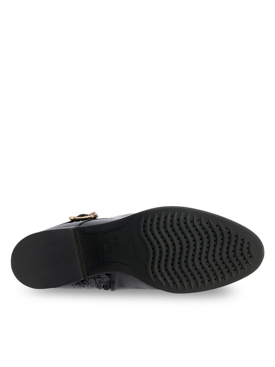 Geox Geox Kozačky ve vojenském stylu D Felicity D36G1A 04340 C9999 Černá