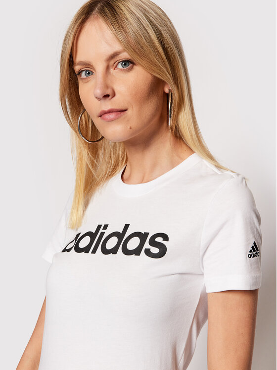 adidas adidas T-Shirt Essentials GL0768 Weiß Slim Fit