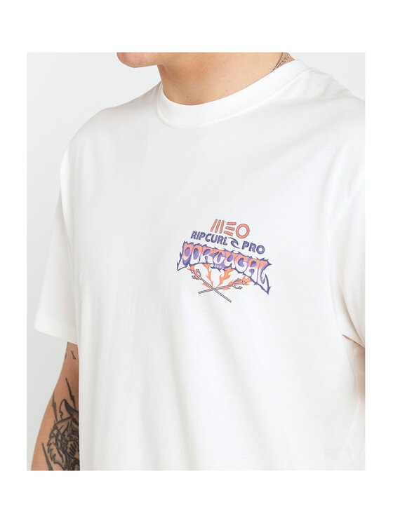 Rip Curl Rip Curl T-Shirt Meo Rip Curl Pro Tee Écru Standard Fit