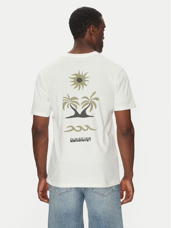 Quiksilver Quiksilver T-krekls EQYZT08036 Écru Regular Fit