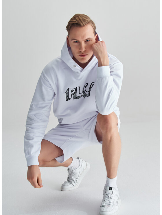 Pako Lorente Pako Lorente Szorty sportowe C22SF-WS-00 Biały Oversize