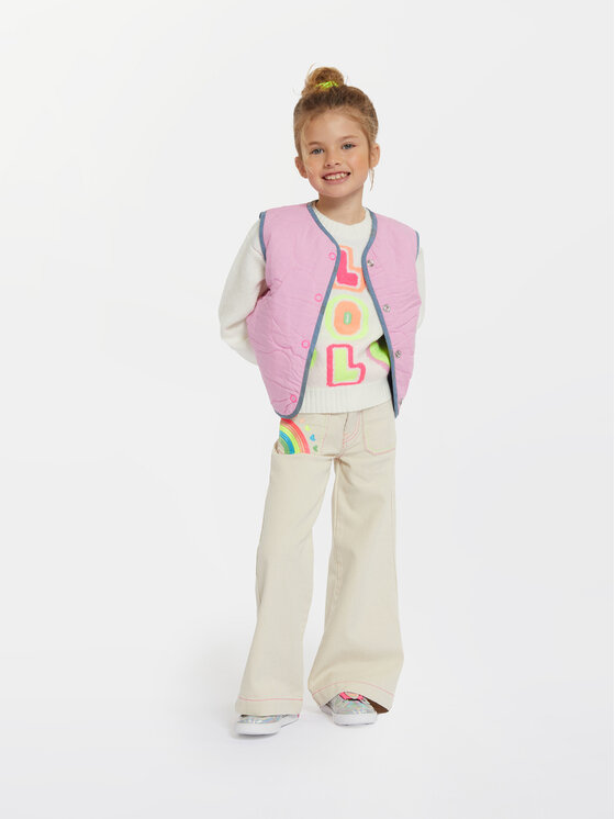 Billieblush Sveter U15B55 Écru Regular Fit
