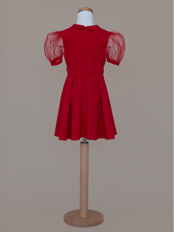 SLY SLY Sukienka 3W-05 Czerwony Comfortable Fit