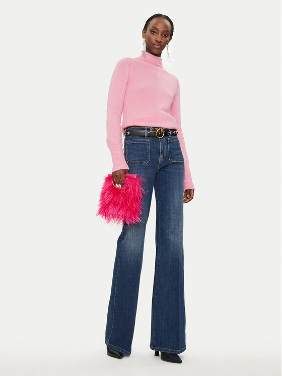 PINKO Pinko Гольф Legatura 104057 A1A7 Рожевий Regular Fit