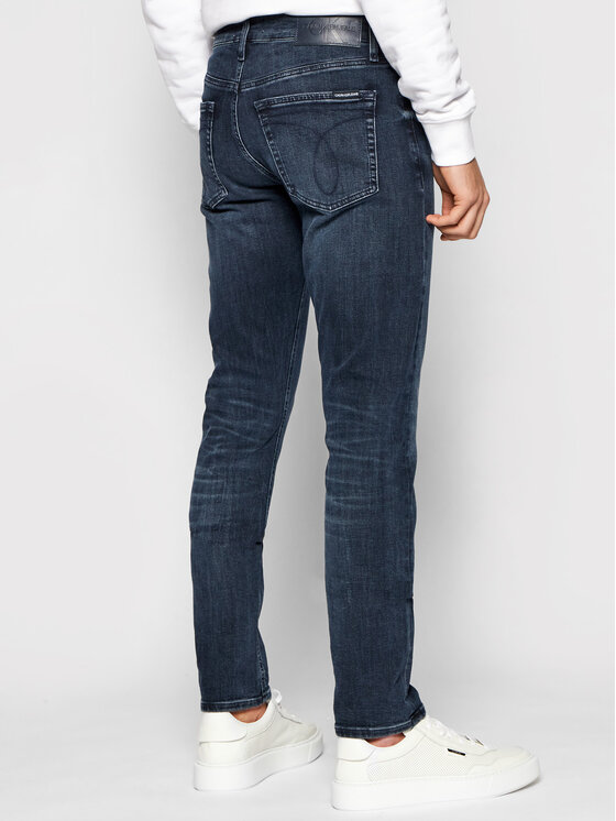 Calvin Klein Jeans Calvin Klein Jeans Jeans hlače J30J317663 Mornarsko modra Slim Fit