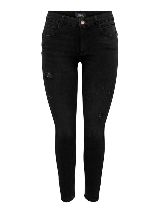 ONLY ONLY Джинси 15259128 Чорний Skinny Fit
