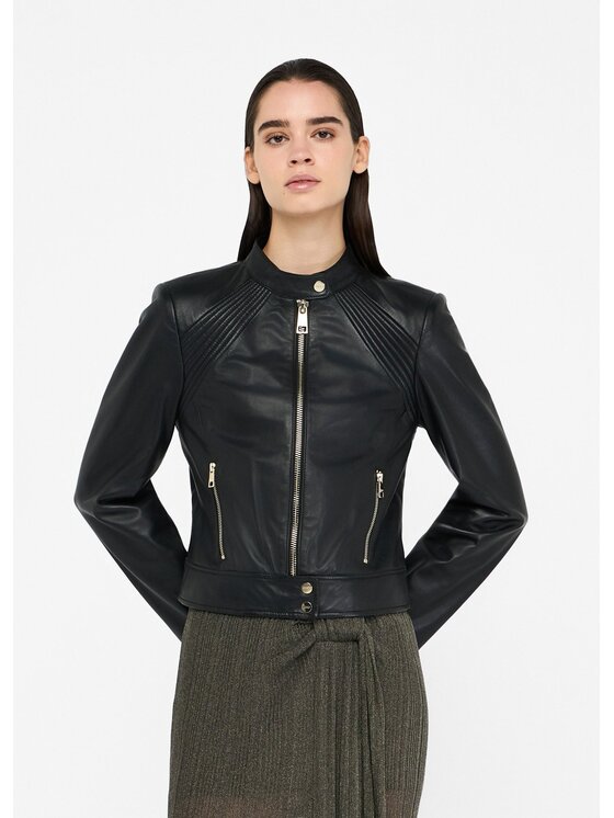 Liu Jo Liu Jo Giacca di pelle CF5162P037922222 Nero Slim Fit