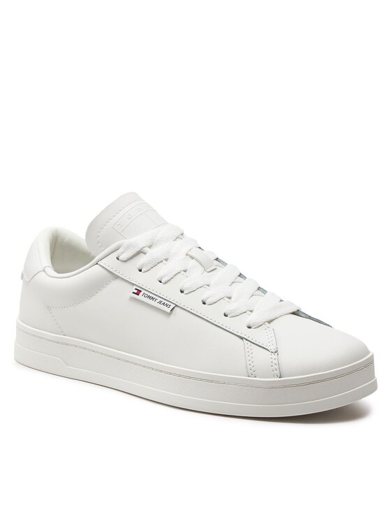 Tommy Jeans Tommy Jeans Tenisice Tjm Leather Low Cupsole EM0EM01374 Écru