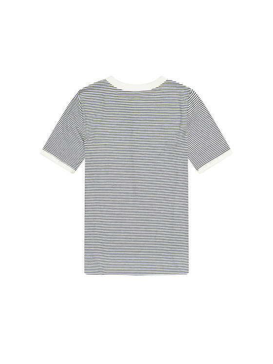Wrangler Wrangler T-Shirt FEMME KNIT HENLEY Granatowy Slim Fit