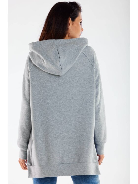 Infinite You Infinite You Felpa M280 Grigio Basic Fit