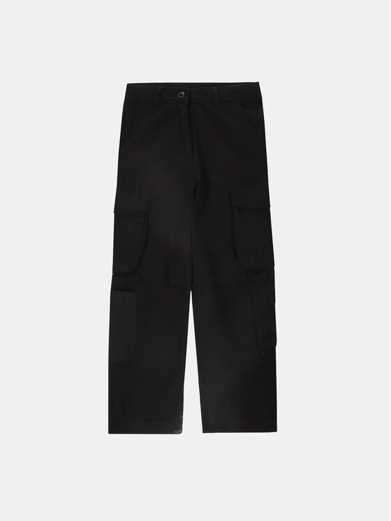 Coccodrillo Coccodrillo Παντελόνι υφασμάτινο ZC4119101SGJ Μαύρο Regular Fit