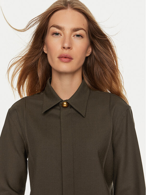 AMI Paris AMI Paris Košeľa USH012WV0026 Hnedá Regular Fit