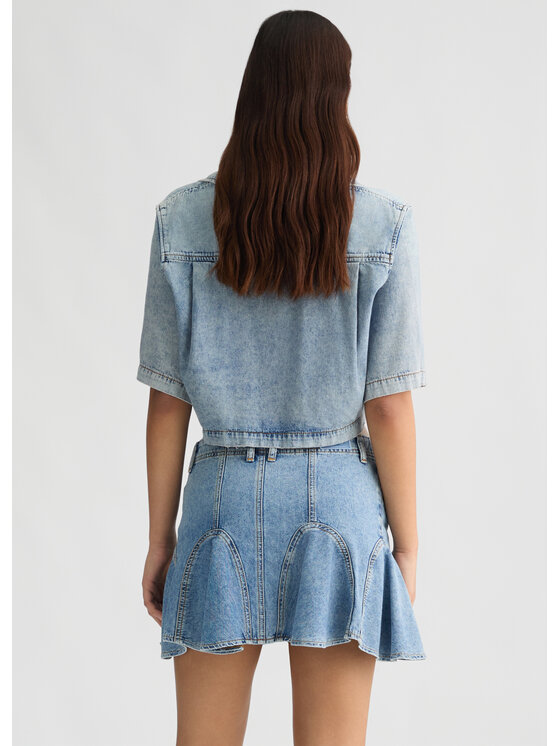 Liu Jo Liu Jo camicia di jeans UA5257D430678494 Celeste Regular Fit