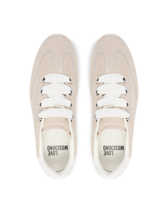 LOVE MOSCHINO LOVE MOSCHINO Sneakersy JA15142G1OIG0110 Écru