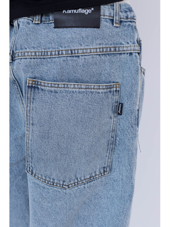 Kamuflage Kamuflage Jeansy Way Too Big Niebieski Baggy Fit
