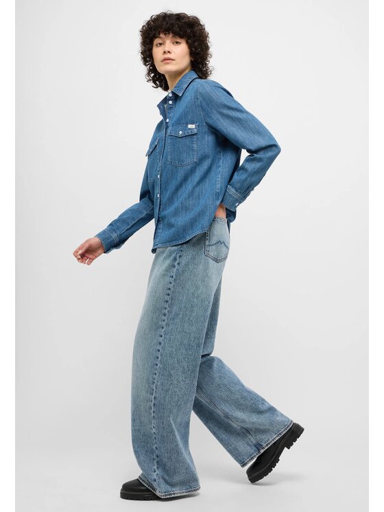 Mustang Mustang Camicia Style Sedana Basic Shirt Blu Regular Fit