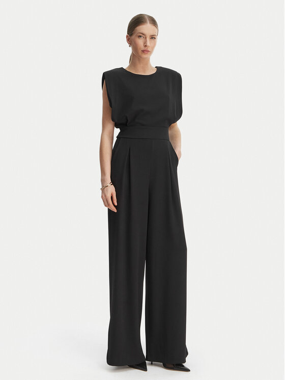 Rinascimento Rinascimento Kombinezons CFC0127546003 Melns Wide Leg