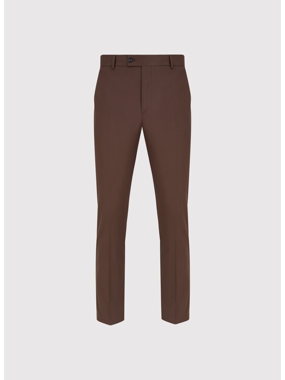 Pako Lorente Pako Lorente Spodnie garniturowe P25SF-6G-022 Brązowy Slim Fit