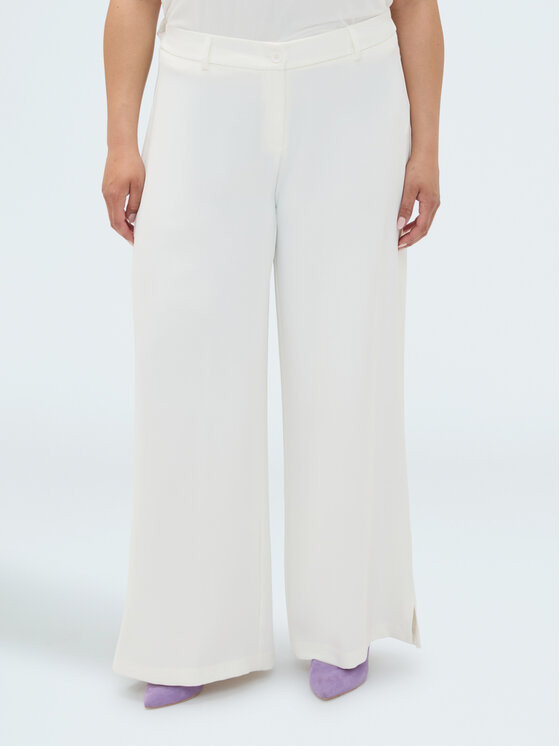 Fiorella Rubino Fiorella Rubino Pantaloni di tessuto P068T005447N011 Bianco Regular Fit