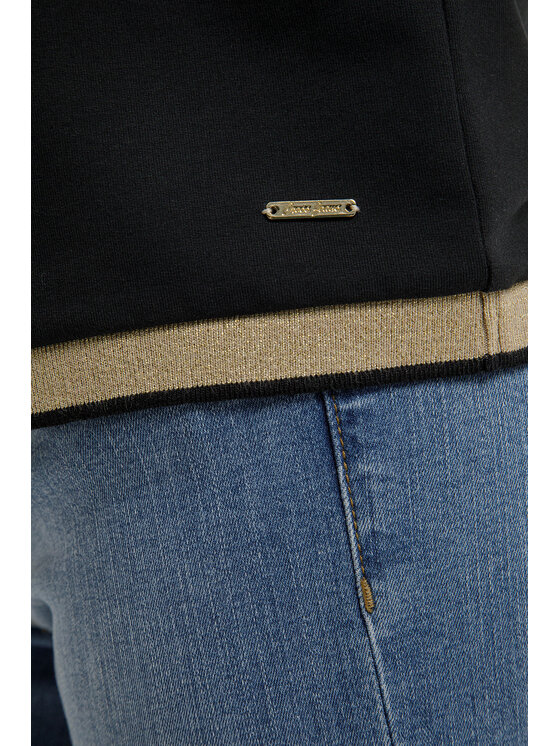 Cross Jeans Cross Jeans Bluza 65479-020 Czarny Regular Fit