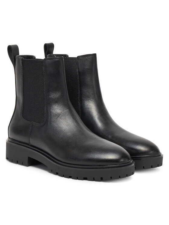 LAUREN RALPH LAUREN LAUREN RALPH LAUREN Gležnjarji Chelsea 802967818001 Črna