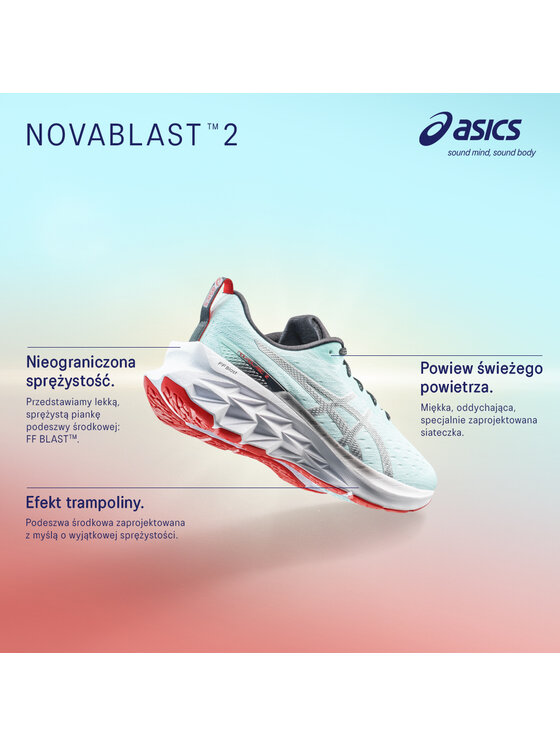 Asics Asics Взуття для бігу Novablast 2 1011B192 Голубий
