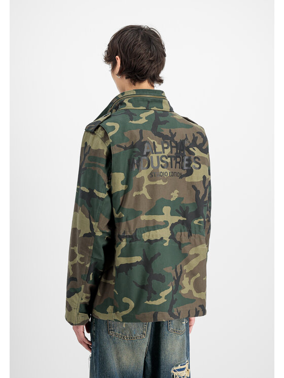Alpha Industries Alpha Industries Kurtka outdoor Studio M-65 Camo Field Jacket Khaki Loose Fit