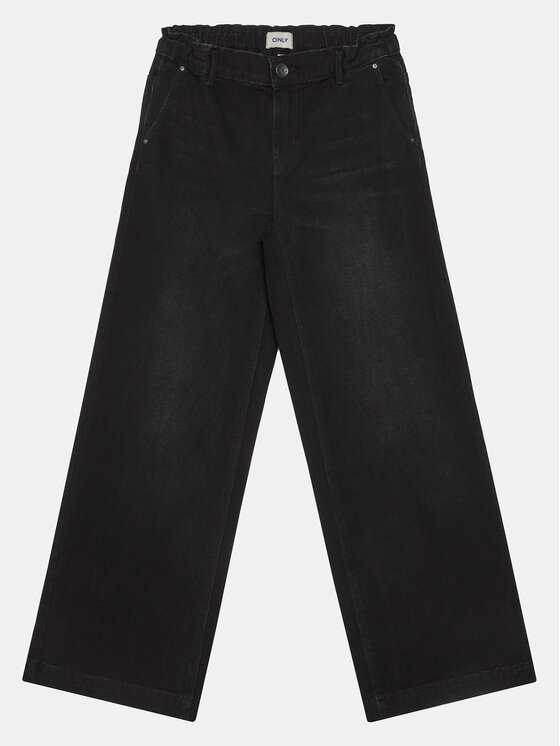 Kids ONLY Kids ONLY Jeansy Comet 15264770 Černá Wide Leg