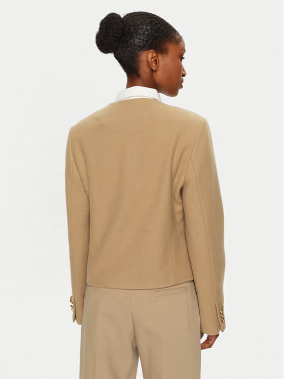 Tommy Hilfiger Tommy Hilfiger Bunda pro přechodné období WW0WW43754 Béžová Regular Fit