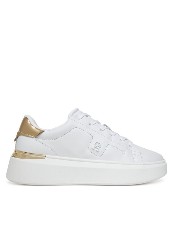 Tommy Hilfiger Tommy Hilfiger Sneakersy Chic Platform Gold FW0FW08817 Biały