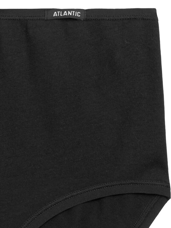 Atlantic Atlantic Figi klasyczne z wysokim stanem maxi basic Czarny