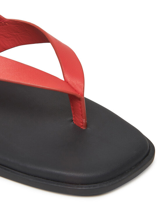 Tommy Hilfiger Tommy Hilfiger Sandały Color Block Thong Flat Sandal FW0FW08883 Pomarańczowy