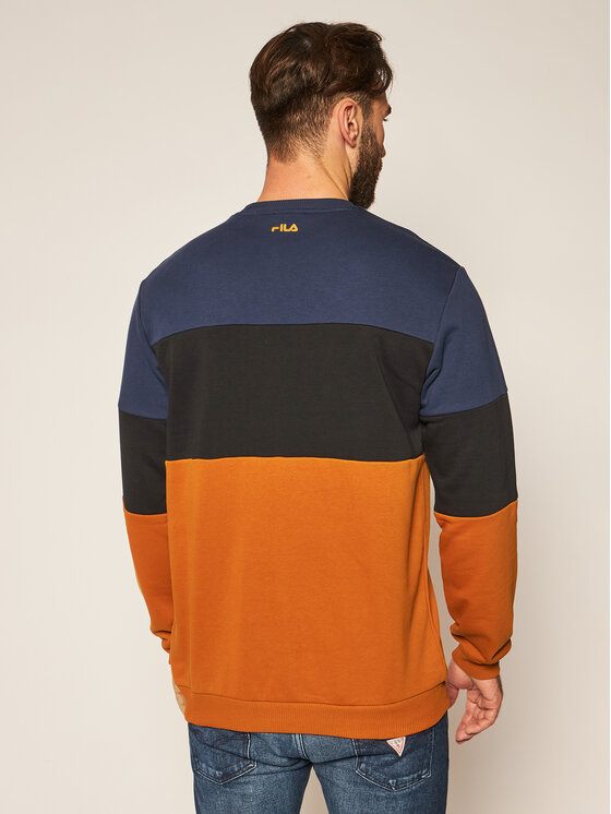 Fila Sweatshirt Straight Blocked Crew 681255 Multicolore Regular
