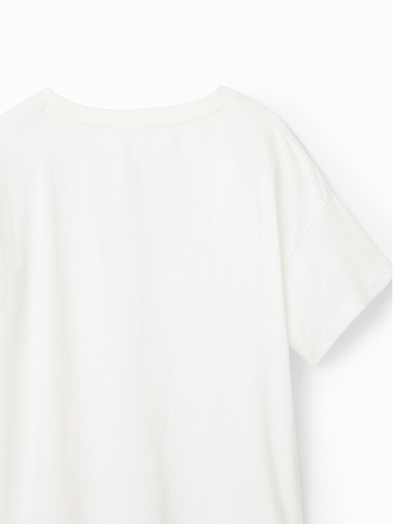 Desigual Desigual T-Shirt 23SGTK21 Εκρού Regular Fit