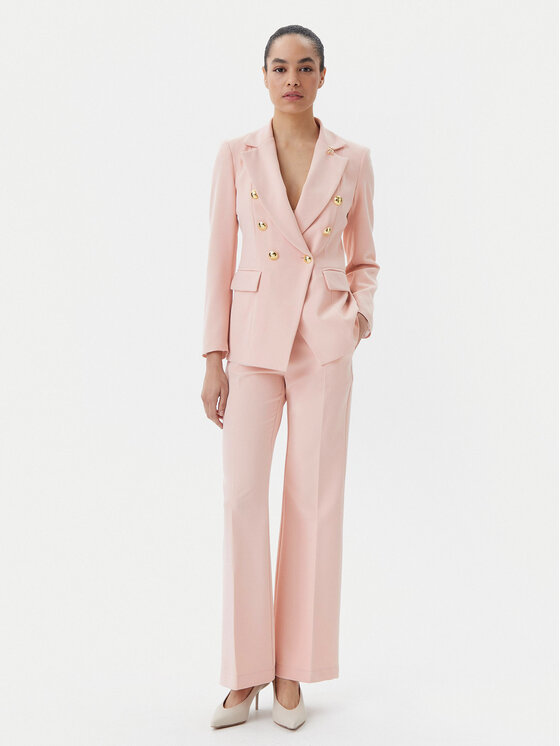 Maryley Maryley Pantaloni din material 25EB587/43PY Roz Regular Fit