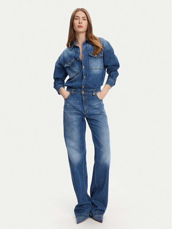 Elisabetta Franchi Elisabetta Franchi Kombinezon TJ-38D-51E2 Niebieski Regular Fit