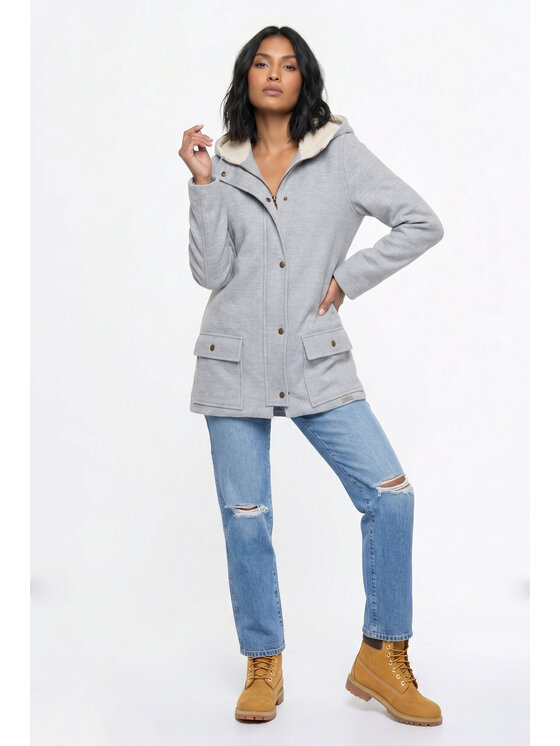 FIGL FIGL Zimné bundy M1348 Sivá Regular Fit