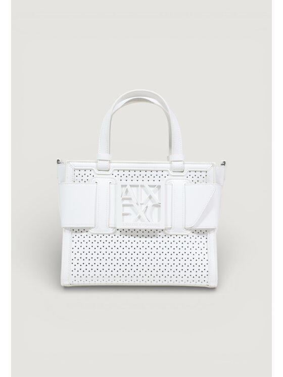 Armani Exchange Armani Exchange Borsetta SHOPPING BAG Bianco