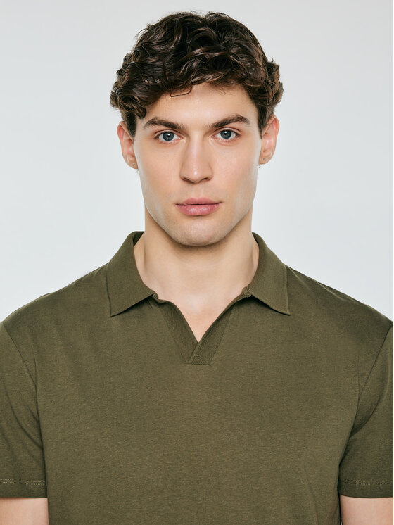 BIG STAR BIG STAR Polo ENGER Zielony Basic Fit