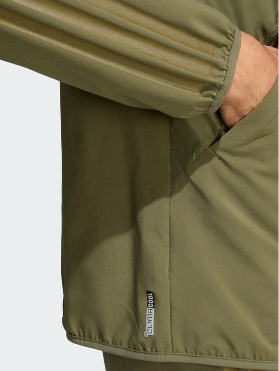 adidas adidas Wiatrówka 158888 Zielony Slim Fit